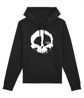 Misfits Inc Black White Skull Hoodie Print Hoodies Skulls Hooded Sweater Organic ECO Sustainable Clothing