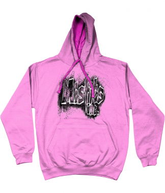 Misfits Inc Hoodie, Hooded Top, Hooded Sweater, Pink Hoodie, Hoodies, Stencil Design,